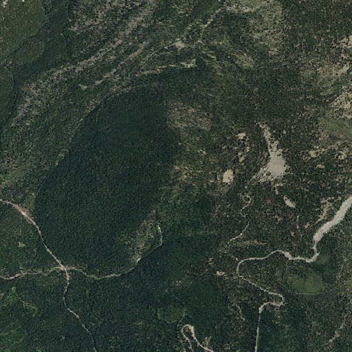 Aerial imagery of KWHO-FM (Weed), CA