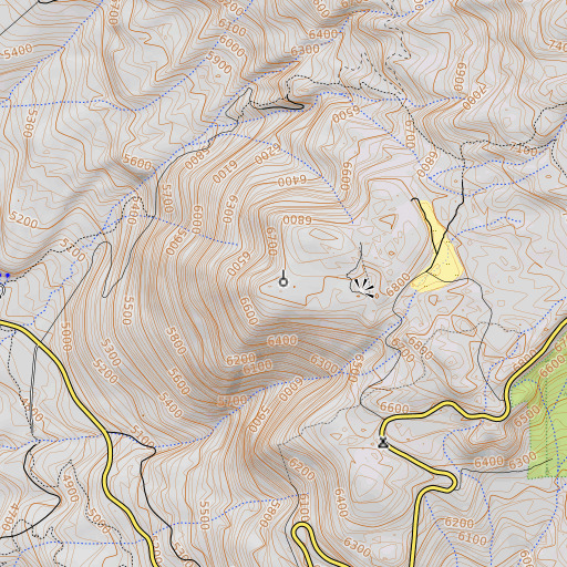 OpenTopoMap map of KWHO-FM (Weed), CA