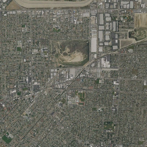 Aerial imagery of KBOB-FM (West Covina), CA