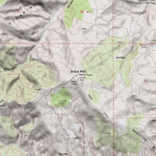 USGS 24K topo map of KWEW-TV (Coalinga), CA