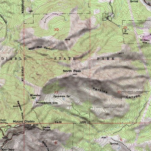 USGS 24K topo map of KFCB-TV (Concord), CA