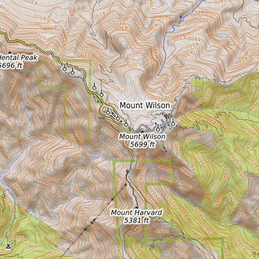 OpenTopoMap map of KVEA-TV (Corona), CA