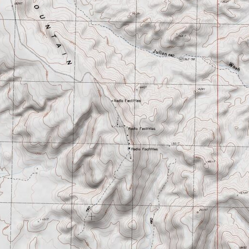 USGS 24K topo map of KECY-TV (El Centro), CA