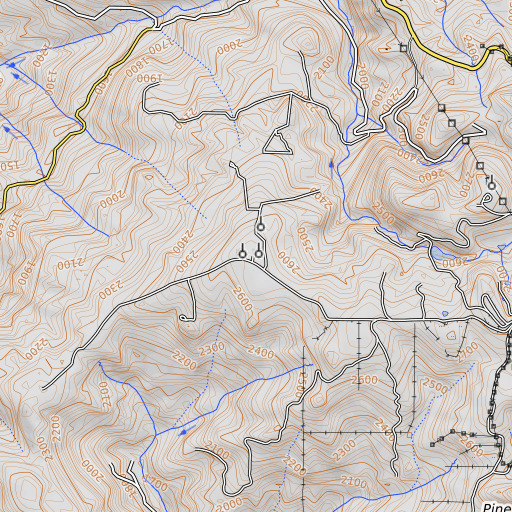OpenTopoMap map of KEET-TV (Eureka), CA