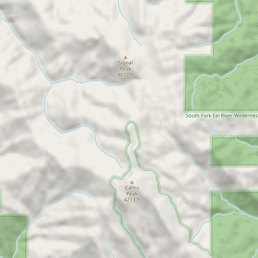 OpenStreetMap map of KFWU-TV (Fort Bragg), CA