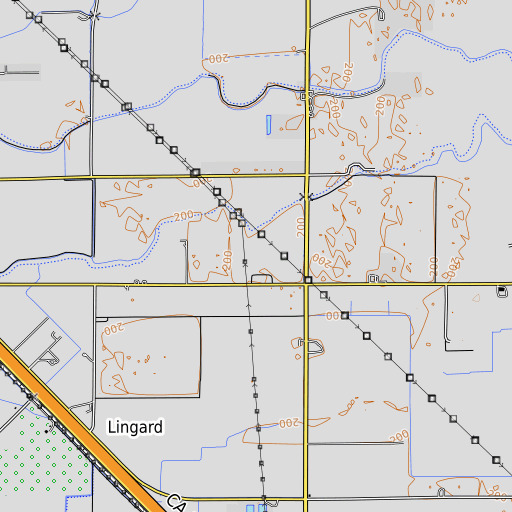 OpenTopoMap map of KVMG-TV (Merced), CA