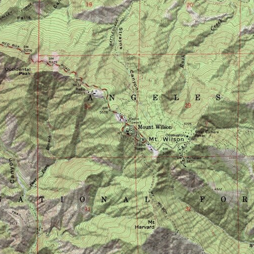 USGS 24K topo map of KCAL-TV (Norwalk), CA