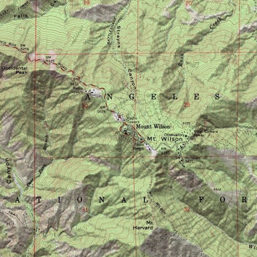 USGS 24K topo map of KHSC-TV (Ontario), CA