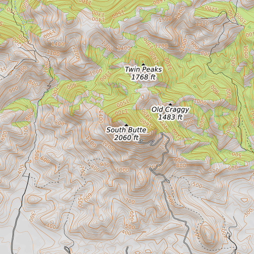 OpenTopoMap map of KCEO-TV (Oroville), CA