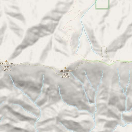 OpenStreetMap map of KEYT-TV (Santa Barbara), CA