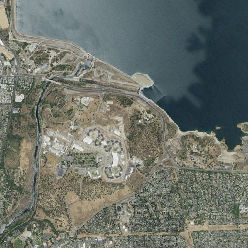 Aerial imagery of Mount Stoneman 1-016 Dam, CA