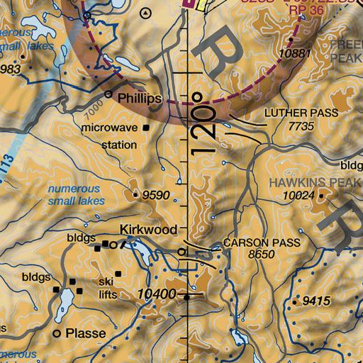 FAA VFR chart of Round Lake 1-030 Dam, CA