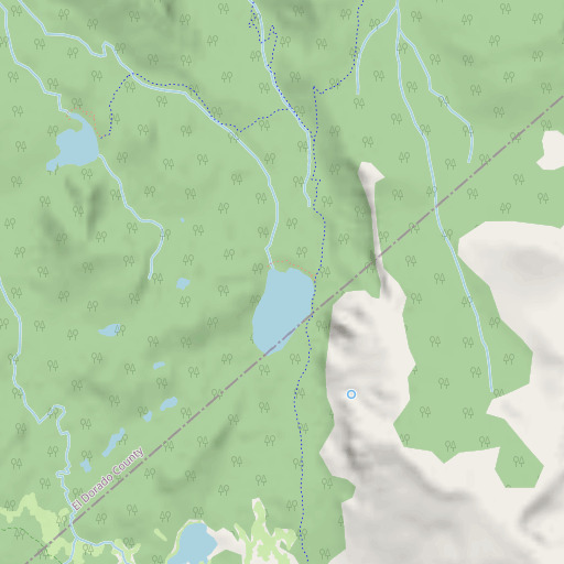 OpenStreetMap map of Round Lake 1-030 Dam, CA