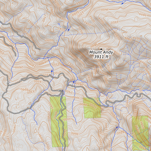 OpenTopoMap map of Benbow 1-041 Dam, CA