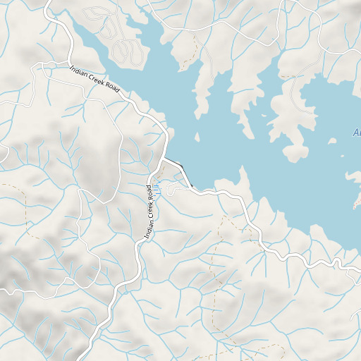 OpenStreetMap map of Antelope 1-050 Dam, CA