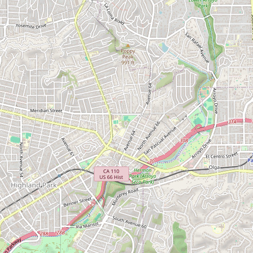 OpenStreetMap map of Highland 6-012 Dam, CA