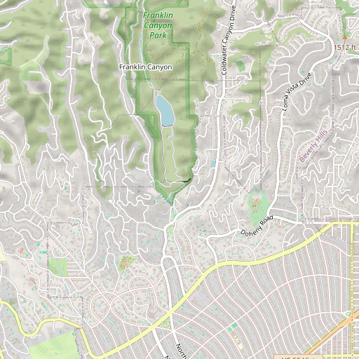 OpenStreetMap map of Lower Franklin 6-014 Dam, CA