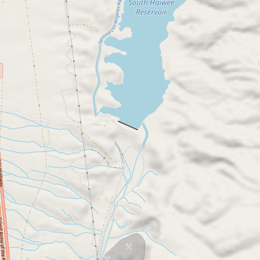 OpenStreetMap map of Haiwee 6-024 Dam, CA