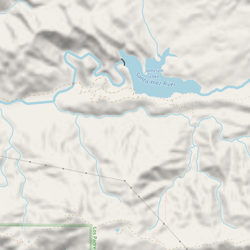 OpenStreetMap map of Juncal 34-002 Dam, CA