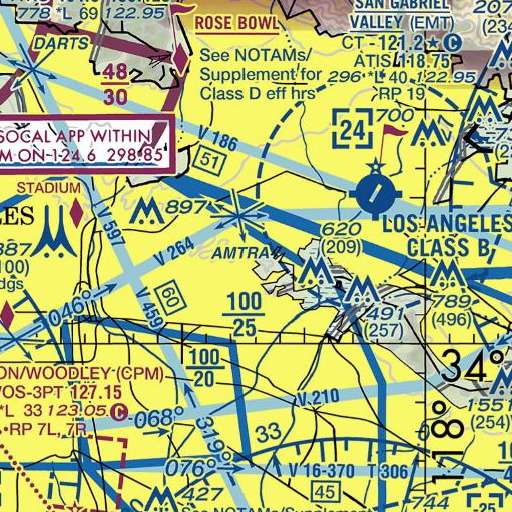 FAA VFR chart of Garvey 35-006 Dam, CA