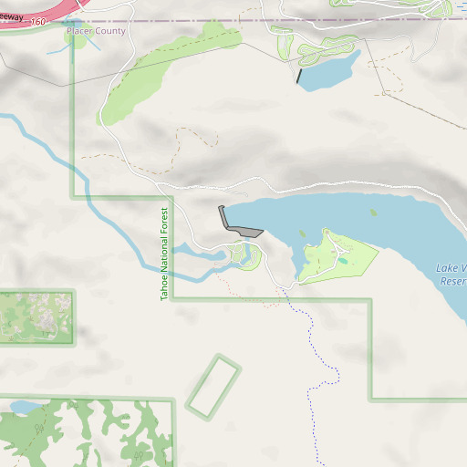 OpenStreetMap map of Lake Valley 97-032 Dam, CA