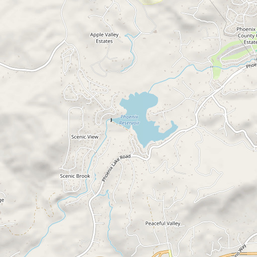 OpenStreetMap map of Phoenix 97-078 Dam, CA