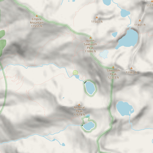 OpenStreetMap map of Upper Monarch Lake 104-020 Dam, CA