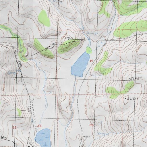 USGS 24K topo map of Coon Camp 249 Dam, CA