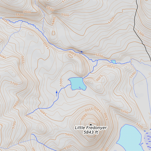 OpenTopoMap map of Fredonia 249-002 Dam, CA