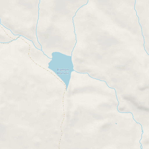 OpenStreetMap map of Branham Flat 249-003 Dam, CA