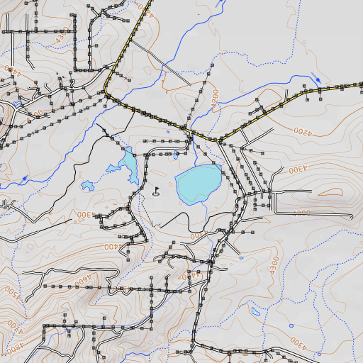 OpenTopoMap map of Emerson 255 Dam, CA