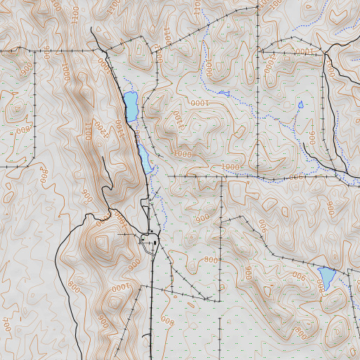 OpenTopoMap map of Corral 265 Dam, CA
