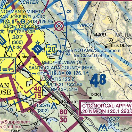 FAA VFR chart of Kuhn 624 Dam, CA