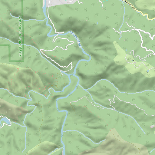 OpenStreetMap map of San Clemente 642 Dam, CA