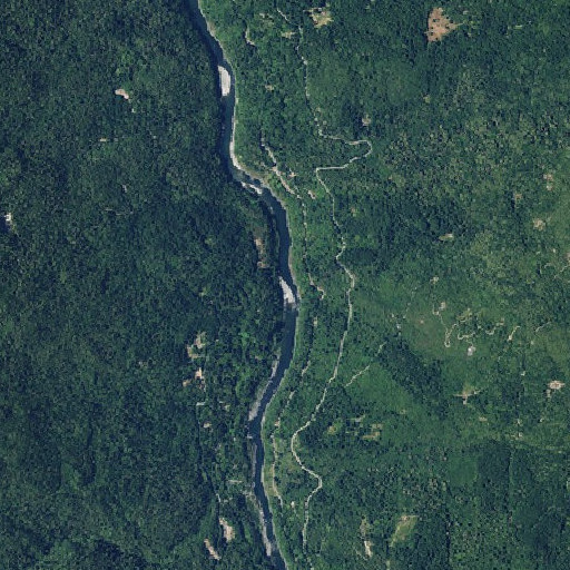 Aerial imagery of Kanick Rapids, CA