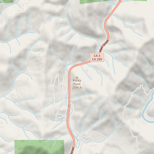OpenStreetMap map of Rocky Point, CA