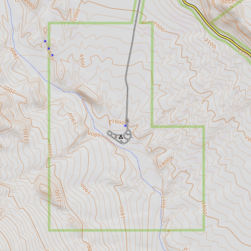OpenTopoMap map of Mesquite Spring, CA