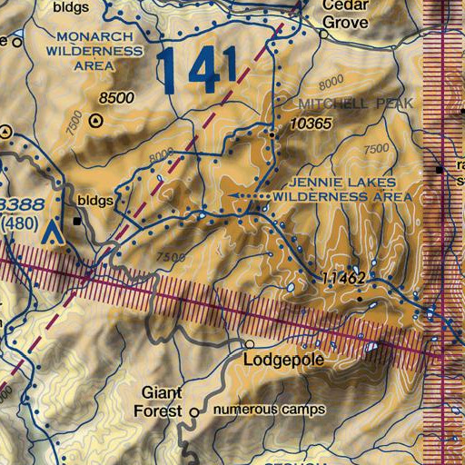 FAA VFR chart of Pattee Meadow, CA