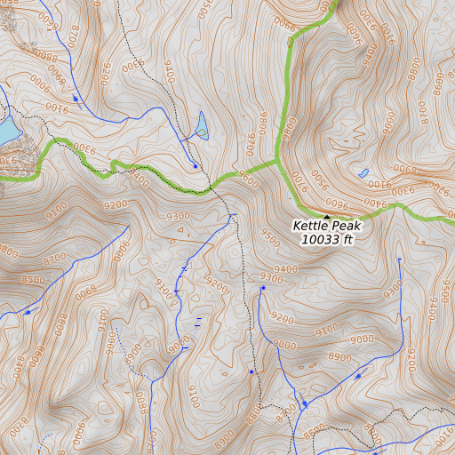 OpenTopoMap map of Pattee Meadow, CA
