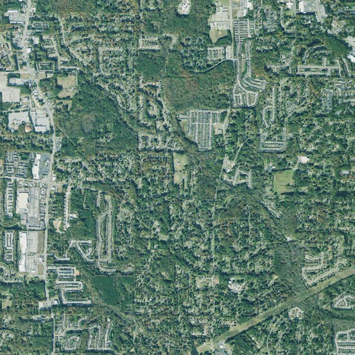Aerial imagery of Flat Shoals Park, GA