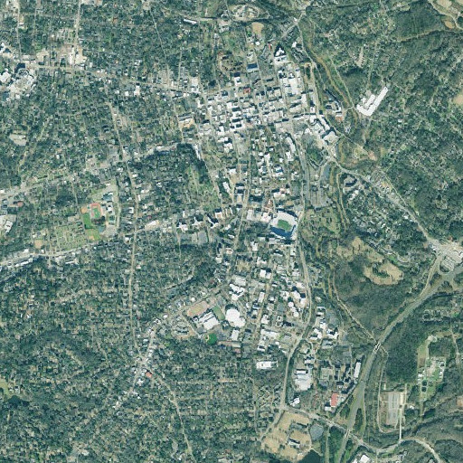 Aerial imagery of Hill Hall, GA