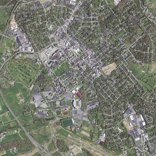 Aerial imagery of Johnson Hall, VA