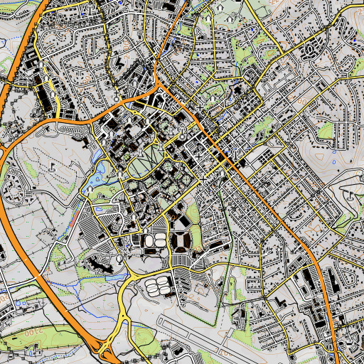 OpenTopoMap map of Johnson Hall, VA