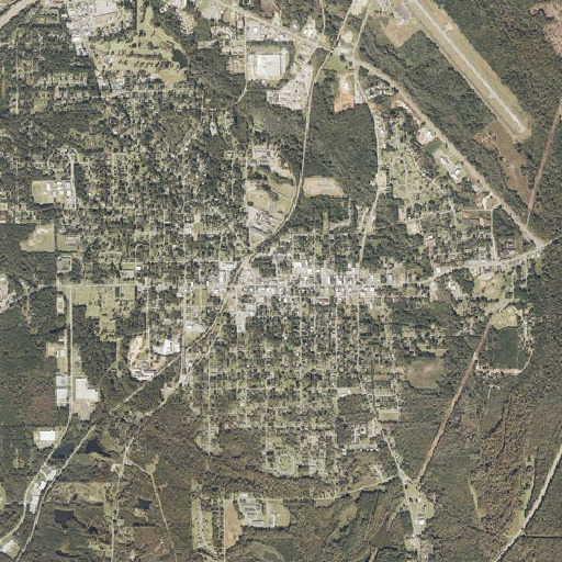 Aerial imagery of Greenville Post Office, AL