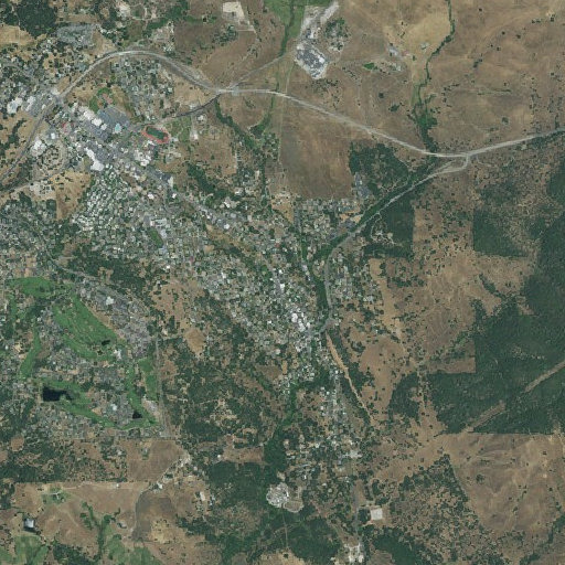 Aerial imagery of Stickles Mine, CA