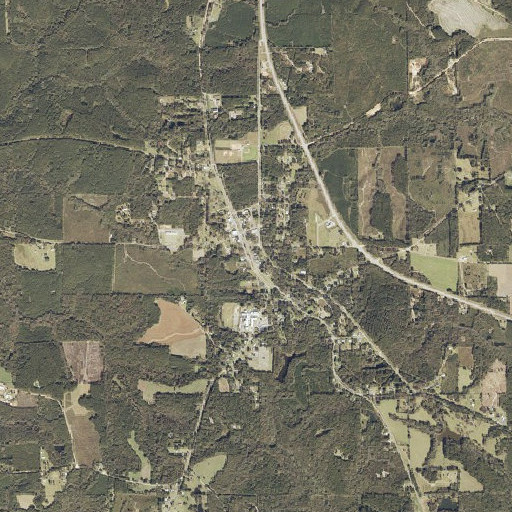 Aerial imagery of Red Level Post Office, AL