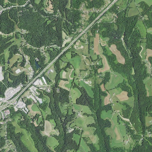 Aerial imagery of Dague Spring, WV