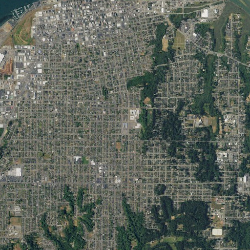 Aerial imagery of Marshall Elementary School, CA