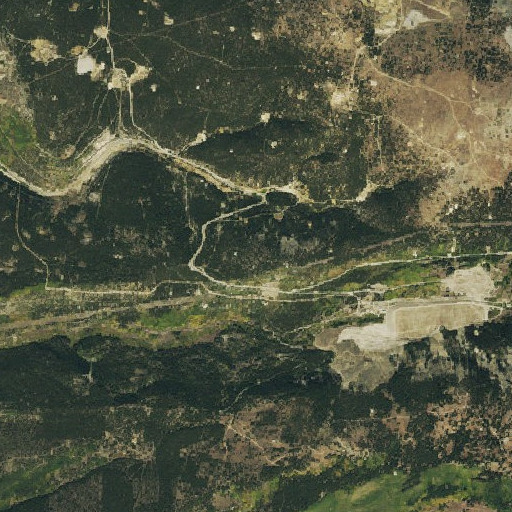 Aerial imagery of Giant Mine, CO
