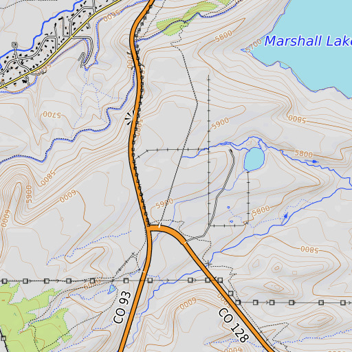 OpenTopoMap map of Premier Mine, CO